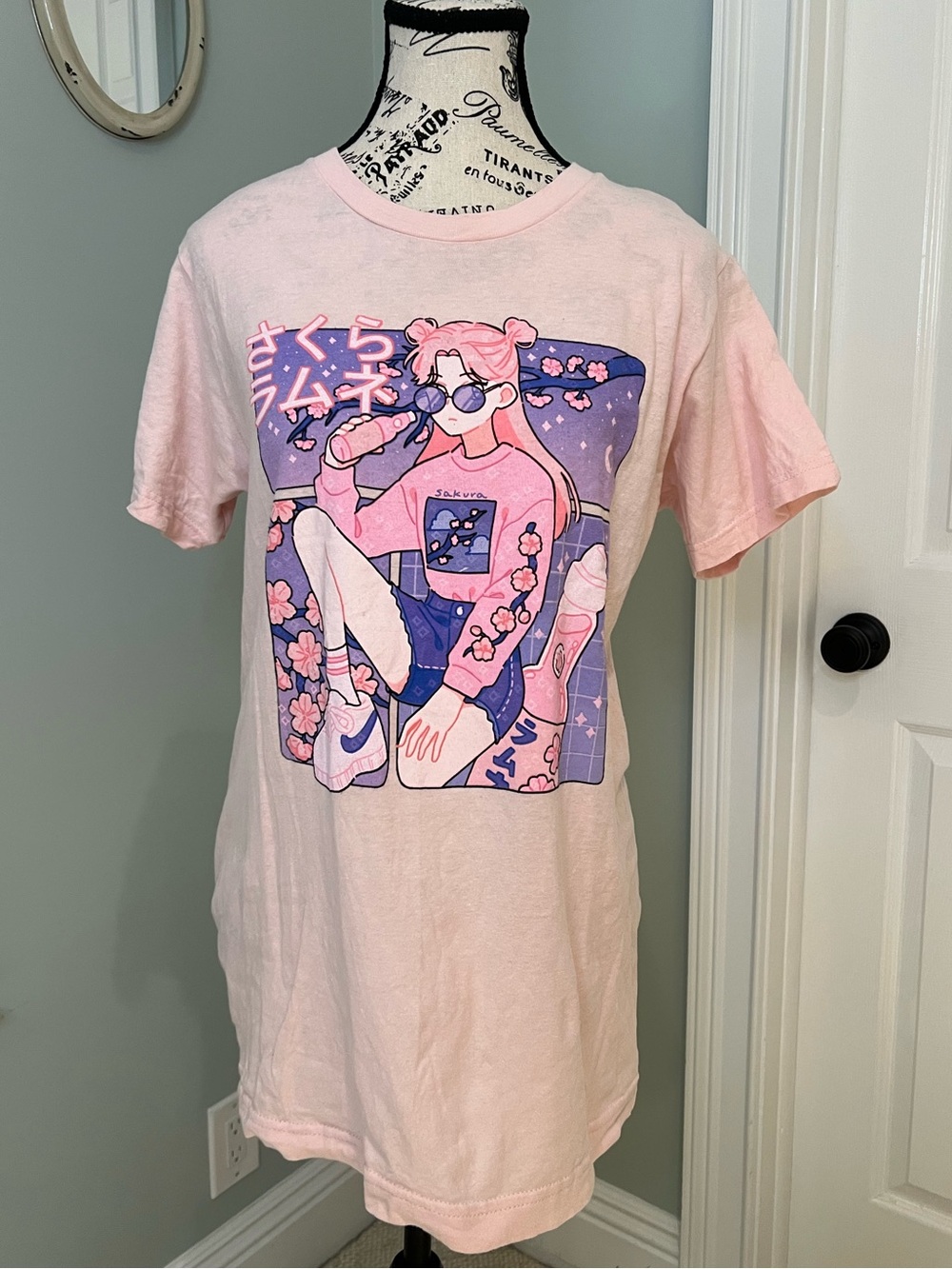 Vapor95 Sakura Ramune  Graphic Tee | designed by artist fresh_bobatae | Size S